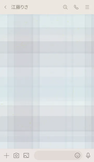 [LINE着せ替え] チェック くすみ ブルー5の画像3