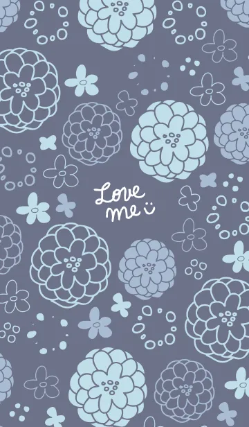 [LINE着せ替え] 大人お花模様14の画像1