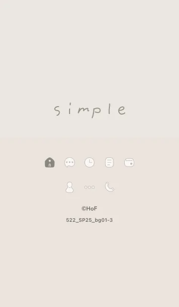 [LINE着せ替え] 522.25_ベージュ1-3の画像1