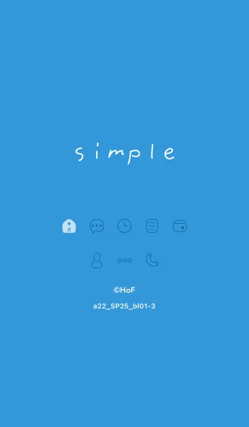 [LINE着せ替え] a22.25_ブルー1-3の画像1