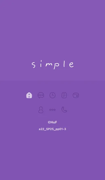 [LINE着せ替え] a22.25_パープル1-3の画像1