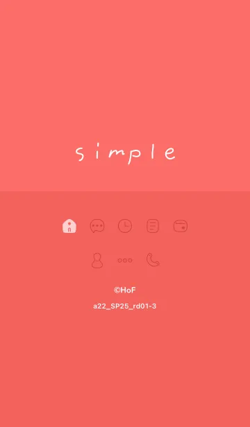 [LINE着せ替え] a22.25_レッド1-3の画像1