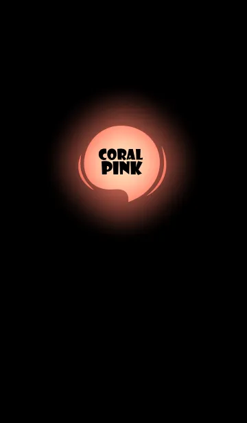 [LINE着せ替え] Coral Pink In Black Vr.7 (JP)の画像1