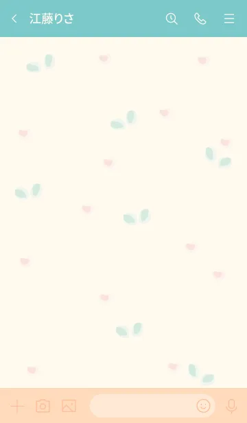 [LINE着せ替え] Flower cookies 2 :)の画像3