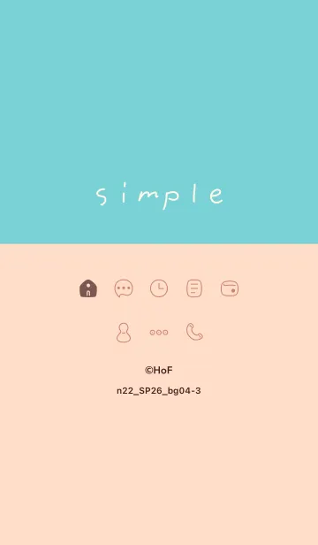 [LINE着せ替え] n22.26_ベージュ4-3の画像1