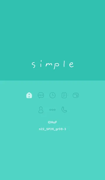 [LINE着せ替え] n22.26_グリーン8-3の画像1