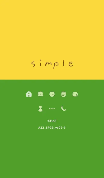 [LINE着せ替え] A22.26_イエロー2-3の画像1