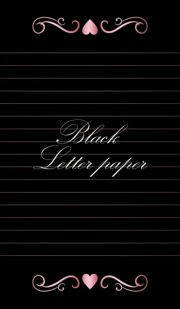 [LINE着せ替え] Black Letter paper *GLOSSYPINK 4*の画像1