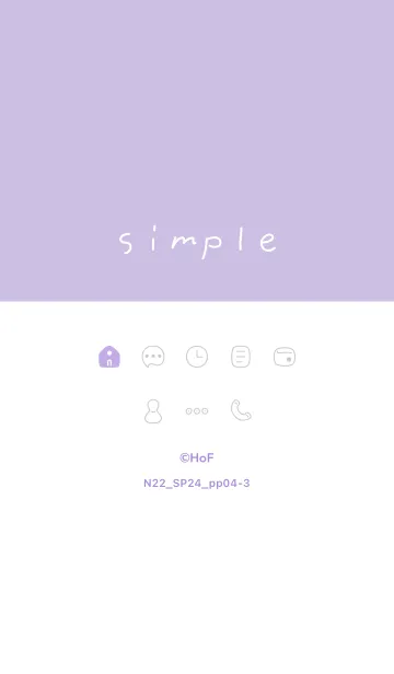 [LINE着せ替え] N22.24_パープル4-3の画像1