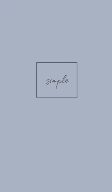 [LINE着せ替え] simple cursive -blue beige-の画像1