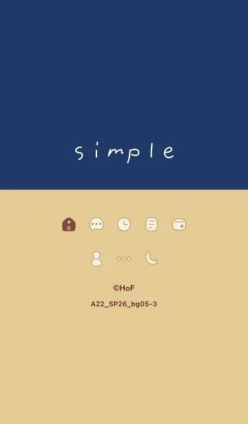 [LINE着せ替え] A22.26_ベージュ5-3の画像1