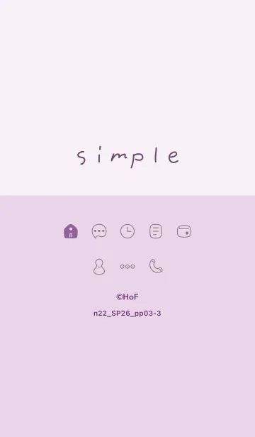 [LINE着せ替え] n22.26_パープル3-3の画像1