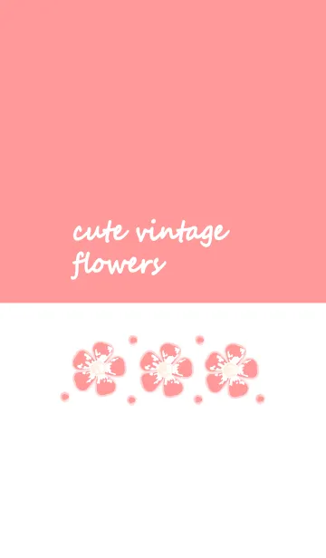 [LINE着せ替え] Cute vintage flower (New ver) 7の画像1