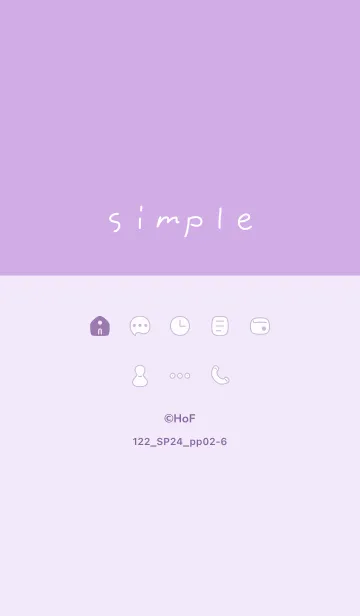 [LINE着せ替え] 122.24_パープル2-6の画像1