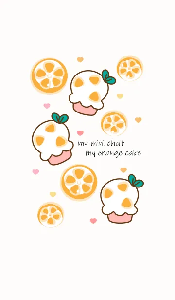 [LINE着せ替え] Cute orange cake 2の画像1