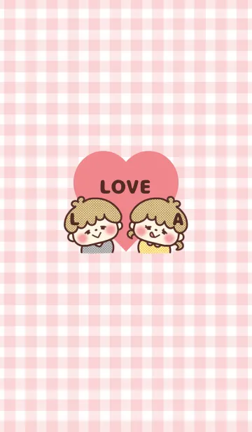 カップル♡イニシャル -L&A- 彼女の着せ替えメイン画像
