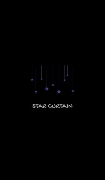 [LINE着せ替え] スター カーテン 18の画像1