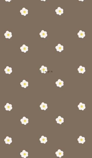 [LINE着せ替え] 大人ブラウンと小花柄。の画像1