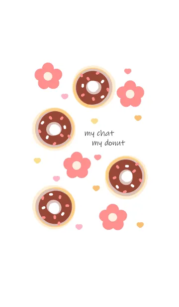 [LINE着せ替え] Chocolate donut 3 :)の画像1