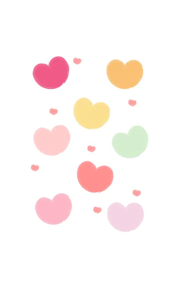 [LINE着せ替え] Sweet heart sweet love (colorful ver) 7の画像1