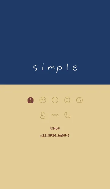 [LINE着せ替え] n22.26_ベージュ5-6の画像1