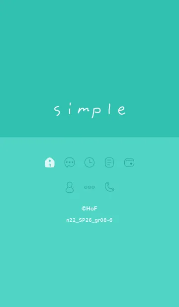 [LINE着せ替え] n22.26_グリーン8-6の画像1