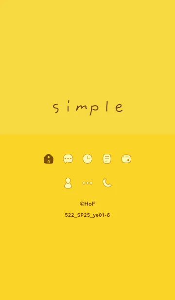 [LINE着せ替え] 522.25_イエロー1-6の画像1