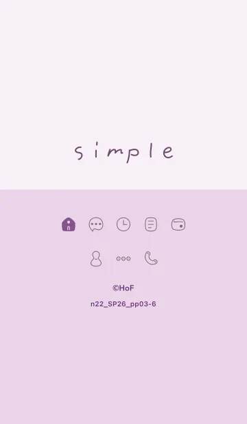 [LINE着せ替え] n22.26_パープル3-6の画像1