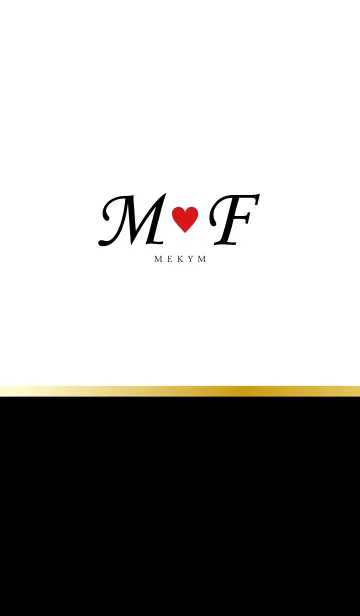 [LINE着せ替え] Love Initial M&F イニシャル 3の画像1