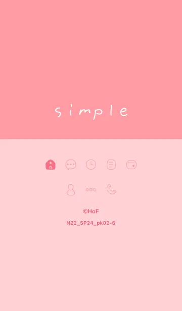 [LINE着せ替え] N22.24_ピンク2-6の画像1