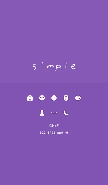 [LINE着せ替え] 522.25_パープル1-9の画像1