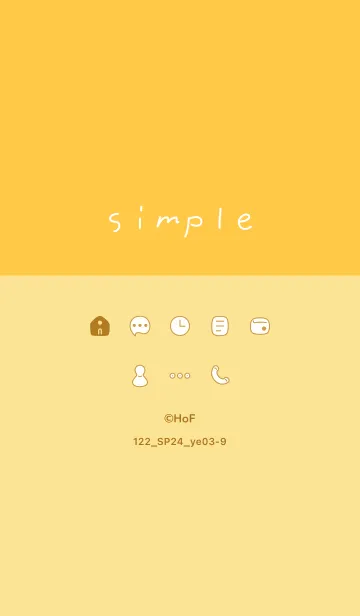 [LINE着せ替え] 122.24_イエロー3-9の画像1