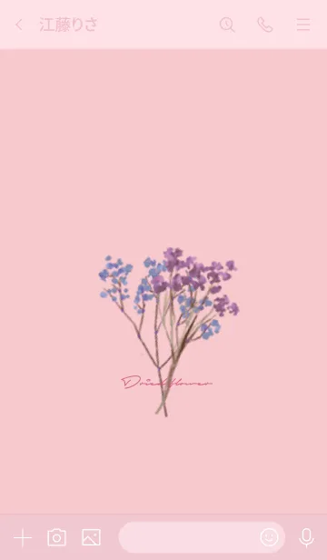 [LINE着せ替え] ピンク : Dried Flowerの画像3