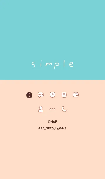 [LINE着せ替え] A22.26_ベージュ4-9の画像1