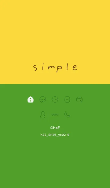 [LINE着せ替え] n22.26_イエロー2-9の画像1