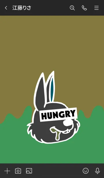 [LINE着せ替え] ハングリー ラビット 044の画像3