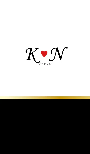 [LINE着せ替え] Love Initial K&N イニシャル 3の画像1