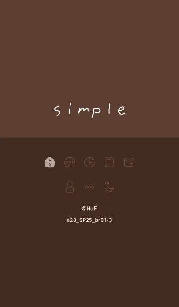 [LINE着せ替え] a23.25_ブラウン1-3の画像1