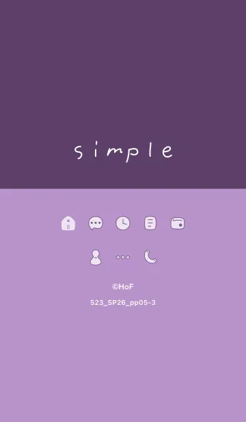 [LINE着せ替え] 523.26_パープル5-3の画像1