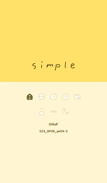 [LINE着せ替え] 523.26_イエロー4-3の画像1