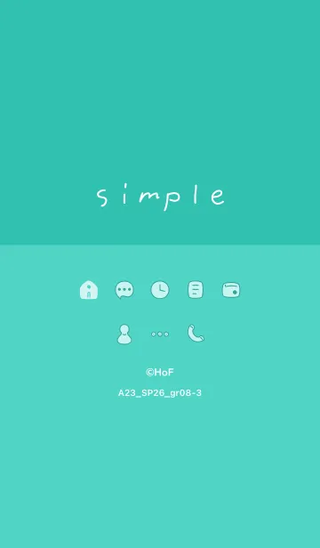 [LINE着せ替え] A23.26_グリーン8-3の画像1