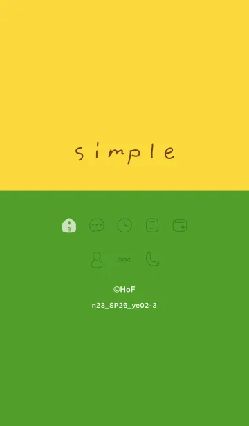 [LINE着せ替え] n23.26_イエロー2-3の画像1