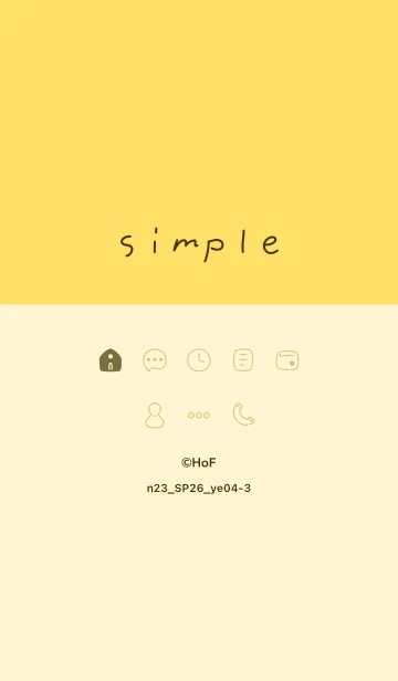 [LINE着せ替え] n23.26_イエロー4-3の画像1