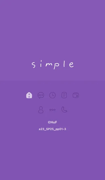 [LINE着せ替え] a23.25_パープル1-3の画像1