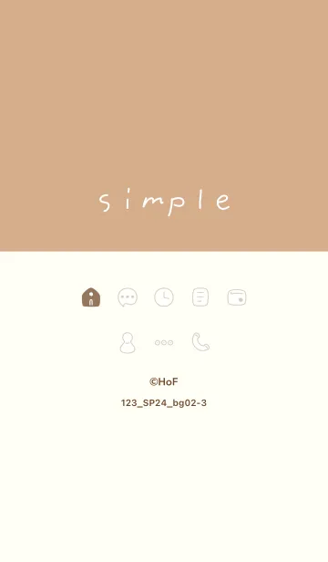 [LINE着せ替え] 123.24_ベージュ2-3の画像1