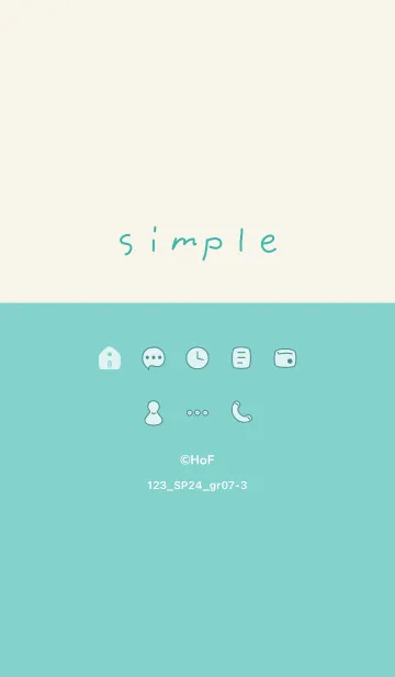 [LINE着せ替え] 123.24_グリーン7-3の画像1