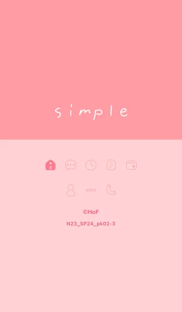 [LINE着せ替え] N23.24_ピンク2-3の画像1