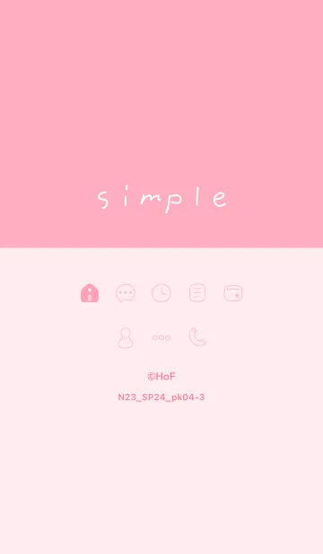 [LINE着せ替え] N23.24_ピンク4-3の画像1