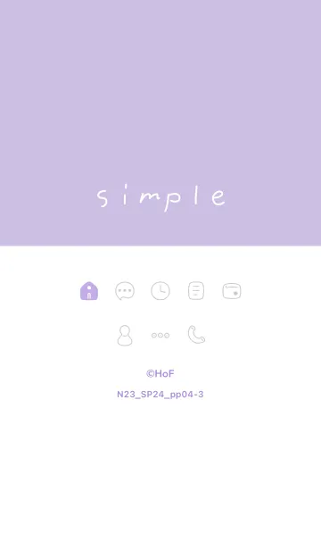 [LINE着せ替え] N23.24_パープル4-3の画像1