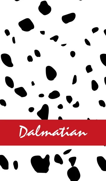 [LINE着せ替え] Dalmatian -Red-の画像1